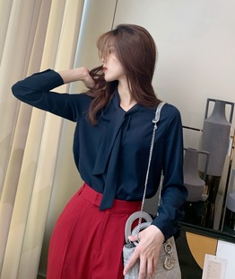 21aw 桃心2WAY领衬衫 雅致温柔 飘带 上班洽谈狠加分 千金系N