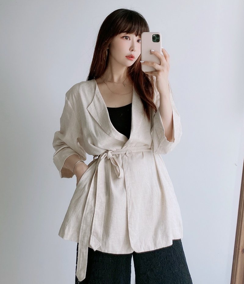 大人气爆款西服衣薄软亚麻清凉