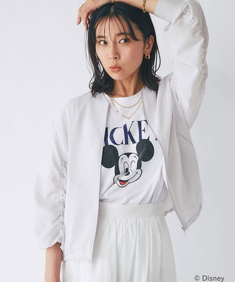 设计感抽褶袖休闲轻薄棒球服外套