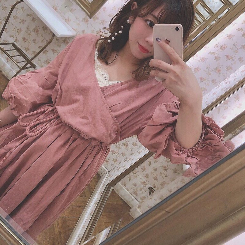 灯笼袖娃娃裙A字裙连衣裙