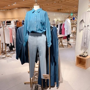 MO家 裤 通勤务B收 西装 显高瘦松紧腰锥形烟管裤 office神裤