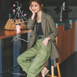 BIG插袋廓形西装 巨高人气爆款 轻量无负担透气仿麻感抗皱双排扣