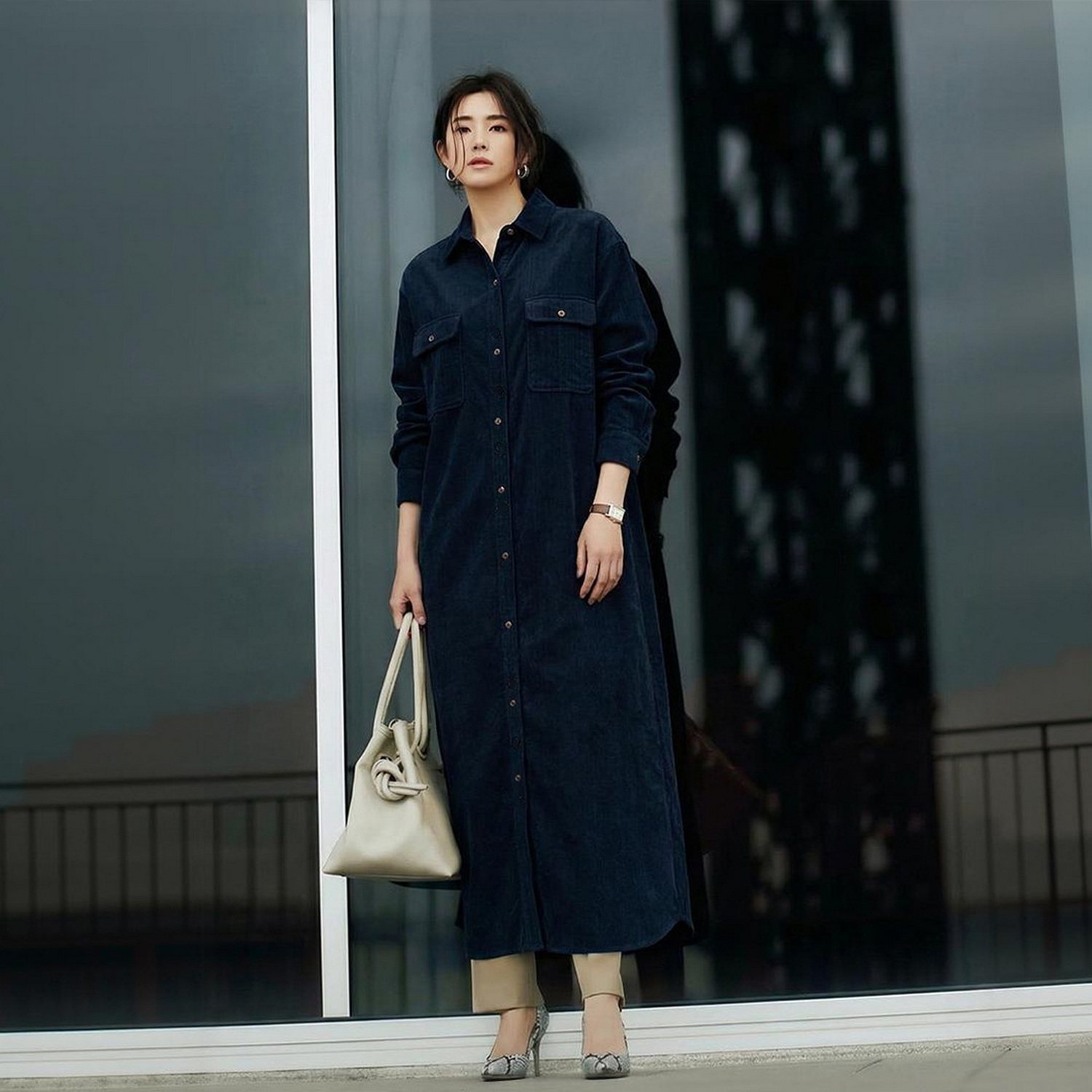 森系神作~知性有涵养 温暖磨毛提花暗竖纹翻领直筒长款袍子连衣裙,女装/女士精品,连衣裙,淘宝优惠券,粉丝福利购,淘宝优惠卷