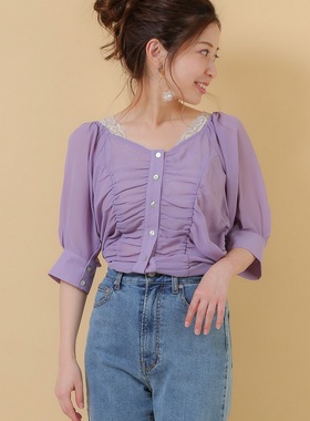 【血亏价】Ch1co 22夏 褶皱的艺术 漂亮优雅别致帘褶设计衬衫