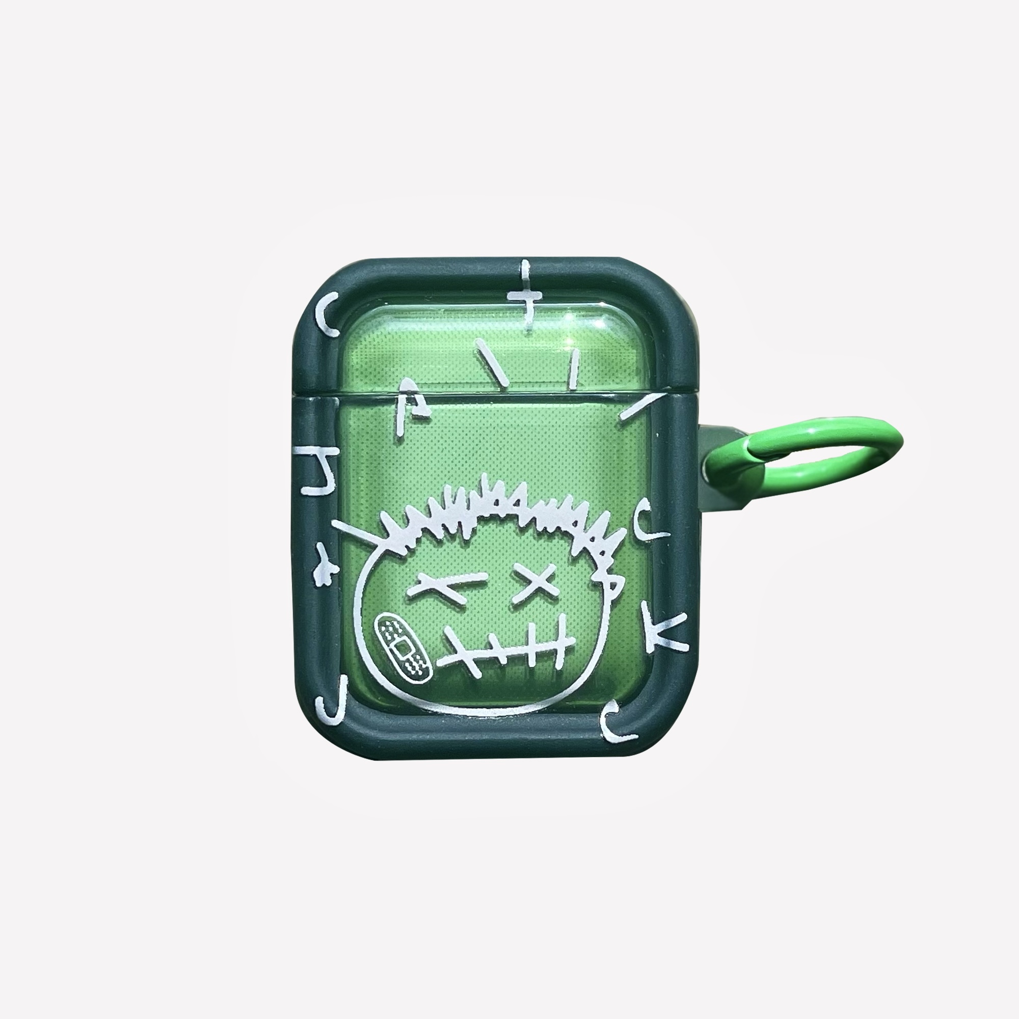 sideline原创travis scott鬼脸AIR PODS耳机壳air pods por2软壳1代2代耳机保护壳