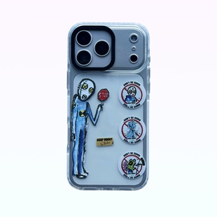 sideline原创DONT BE DUMB专辑封面全包硅胶透明软壳asap rocky iPhone17promax嘻哈说唱保护壳ip16