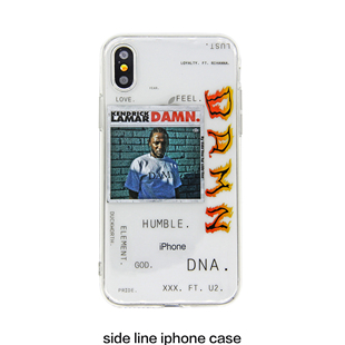 iPhone17promax嘻哈说唱硅胶透明软壳ip16pro情侣款 手机壳 Lamar sideline原创Kendrick