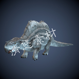 A12 模型骨骼绑定带动画动作游戏怪物骆驼恐龙模型 c4d fbx格式