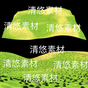 c4d obj格式 地形地面地貌草原贴图模型文件 非实物D126 fbx