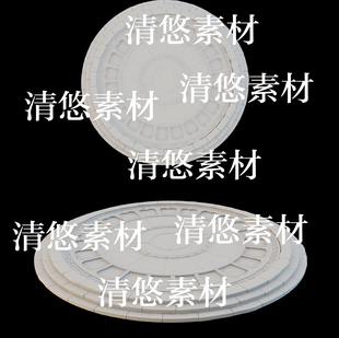 obj格式 3dmax c4d fbx 非实物B309 圆盘石台祭台传送台石阶文件