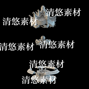 obj格式 3dmax c4d fbx 非实物B263 仙幻风石塔灯塔文件