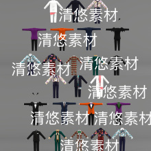 服饰文件 c4d fbx 舞会西服上衣裤 子西装 非实物D323 obj格式