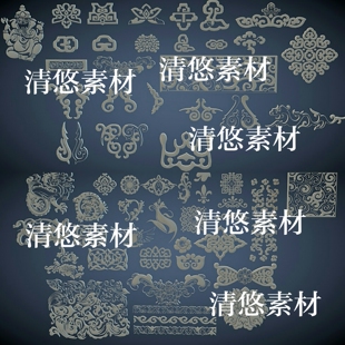 古风浮雕花纹 3dmax 非实物A510 文件模型 obj格式 c4d fbx