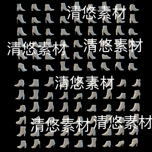 3dmax c4d fbx obj 3ds格式模型女鞋皮鞋高跟鞋文件 非实物B448