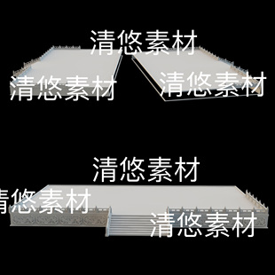 obj格式 3dmax c4d fbx 非实物B840 古建地基底座石阶石围栏文件