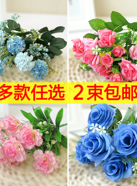单支康乃馨装饰品摆件栅栏花束