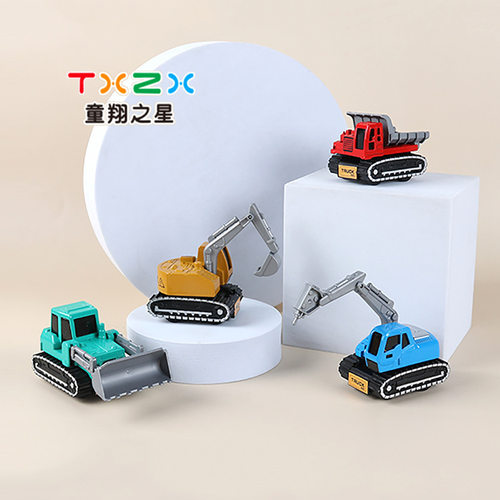 回力工程车迷你合金推土机1-3岁