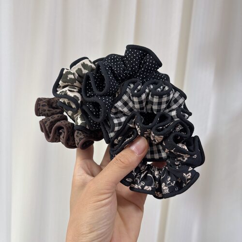 「小肠圈链接」手作发圈 高弹力发绳头绳 直径约9cm