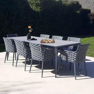 户外桌椅庭院家具花园露台广场商业街阳台小茶几架空层藤椅三件套