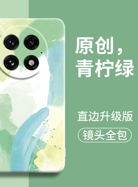 青柠绿适用一加13手机壳1加13新款12硅胶ace3镜头ace保护3套pro的1+外壳v十2后OnePlus男女aec超薄软防摔pc壳
