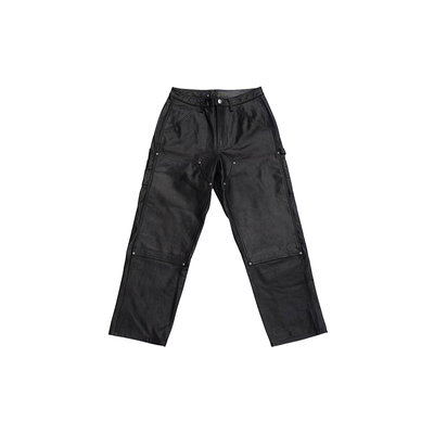 Discard Double Knee Leather Pants 银扣 双膝皮裤