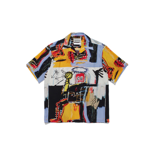 SHIRT宽松夏威夷衬衫 ［5折］WACKO HAWAIIAN JEANBASQUIAT MARIA