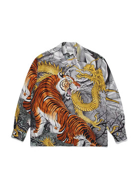 ［5折］WACKO MARIA TIM LEHI HAWAIIAN SHIRT宽松夏威夷长袖衬衫