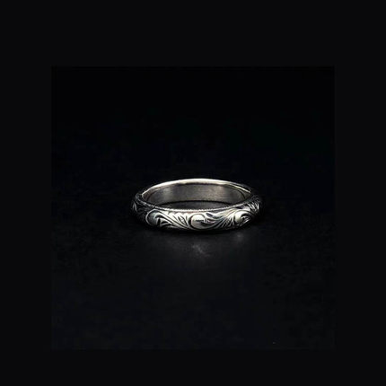 Antidote BuyersClub Engraved Round Ring 日产 950 唐草圈戒指
