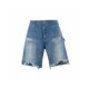 Mxxxxxx 25Ss双膝 DOUBLE Saint KNEE SHORTS 泼墨破坏牛仔短裤