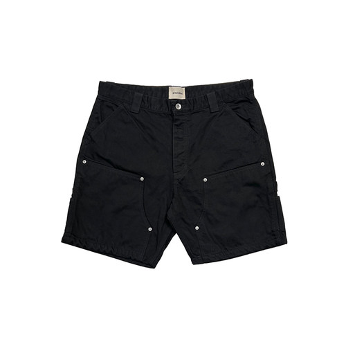 greatLAnd ORIGINAL NO MAN CARPENTER SHORTS BLACK限定双膝短裤