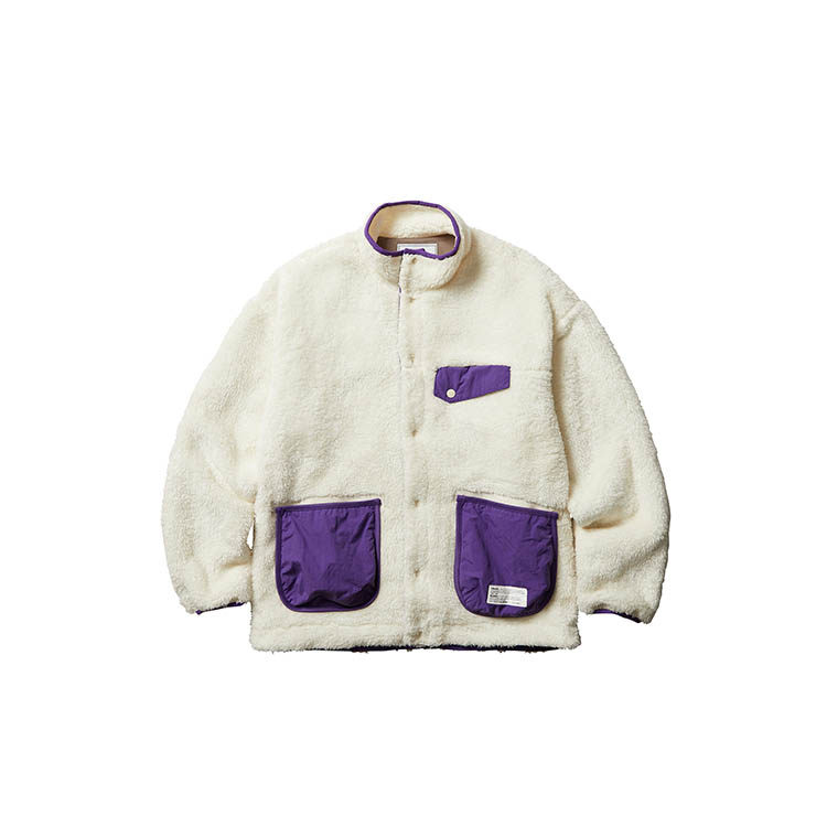 ［4折］LIBERAIDERS PILE FLEECE JACKET时尚宽松抓绒夹克短款
