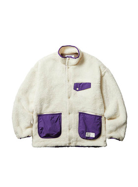 ［4折］LIBERAIDERS PILE FLEECE JACKET时尚宽松抓绒夹克短款
