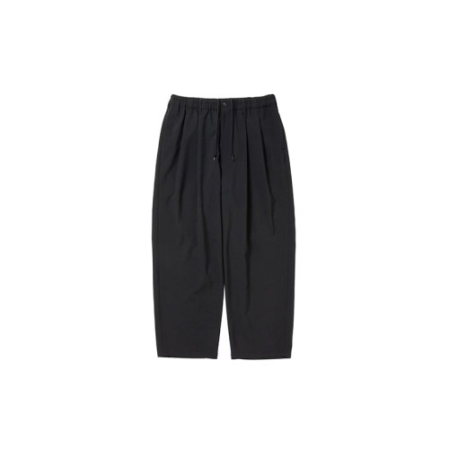Cootie T/W 2 TUCK EASY PANTS 30%羊毛混纺 双折廓形长裤