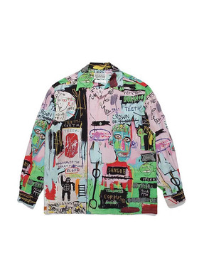 ［5折］WACKO MARIA BASQUIAT HAWAIIAN SHIRT休闲长袖衬衫男