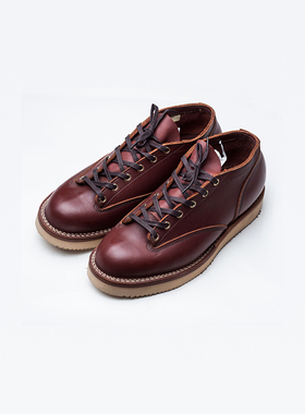 Viberg boots 矮帮牛皮鞋系带大底 双线 固特异