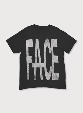 MINUS BOOTLEG TEE(FACE FUCT) BLACK日产 做旧 短袖T