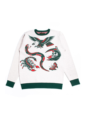 ［3折］SOFTMACHINE ASSEMBLE SWEATER休闲宽松套头毛衣短款