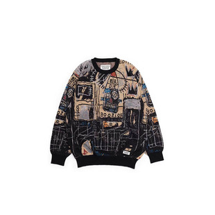 NECK ［5折］WACKO CREW BASQUIAT SWEATER套头宽松毛衣 MARIA