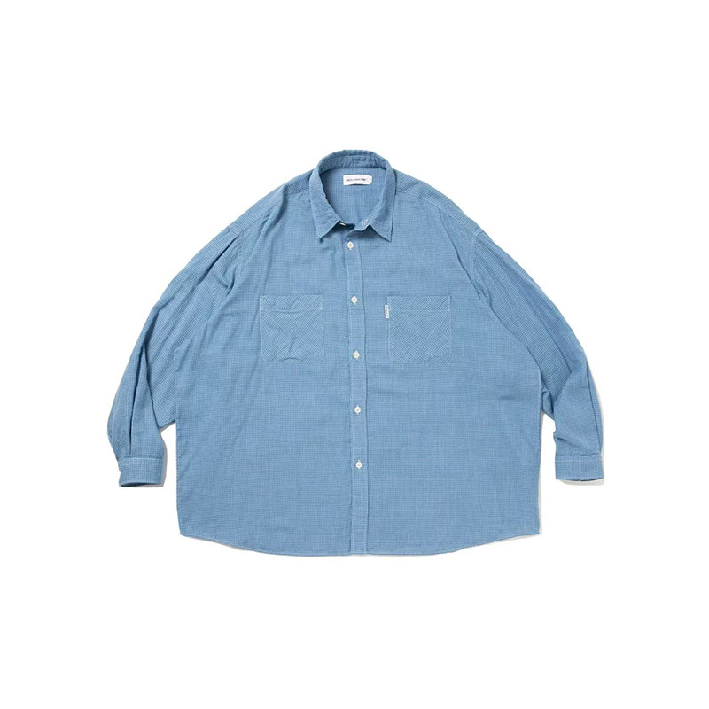 Cootie Double Gauze Check Oversized L/S 双层天丝廓形 衬衫