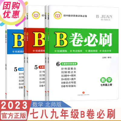 2023新版B卷必刷数学七八九年级