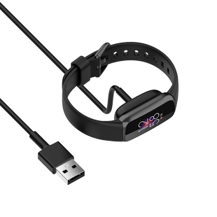 适用Fitbit Charge5 charge6手表充电线运动手环fitbit luxe磁吸充电器数据线USB接口电源线智能充电底座配件