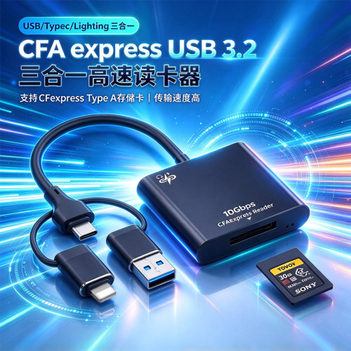 手机电脑CFexpressTypeA读卡器