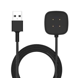 适用Fitbit versa3/4智能手表磁吸充电器sense 2磁性充电底座数据线USB充电线电源线座充供电线桌面短线30cm
