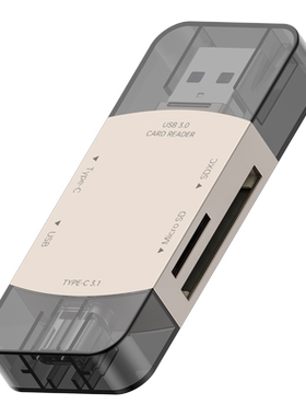 Type-C/USB二合一读卡器多功能