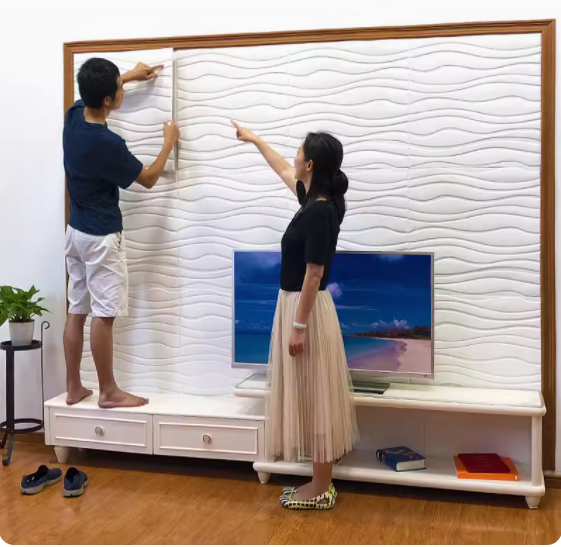 墙纸自粘3d立体泡沫 创意个性电视背景墙贴 儿童房卧室装饰贴纸