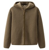 女装 外套430644 保暖宽松羊羔毛摇粒绒连帽拉链长袖 冬季 新款