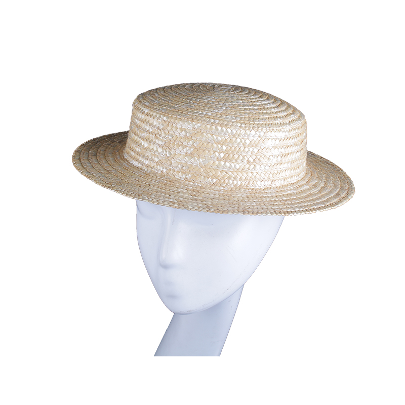 洛丽塔平顶麦秆草帽胚手作材料lolitadiy防晒草编太阳帽海滩草帽