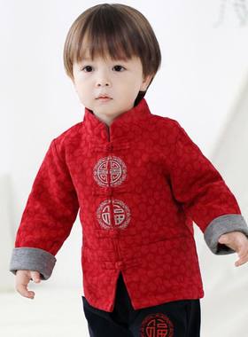 男童唐装秋冬中国风周岁新年冬季