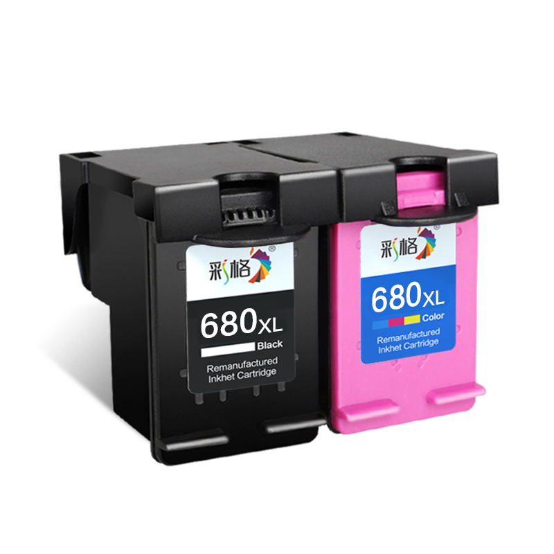 彩格适用惠普680墨盒HP3636 3638 3776 3777 3838黑色2678 2677 2676可加墨2138打印机连供5088连喷DeskJet