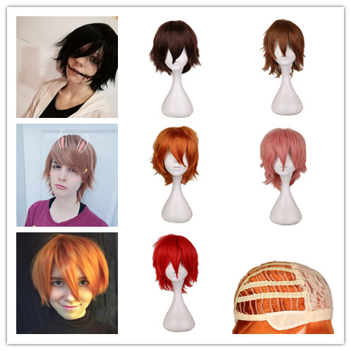 万用短发反翘假发cosplay男发